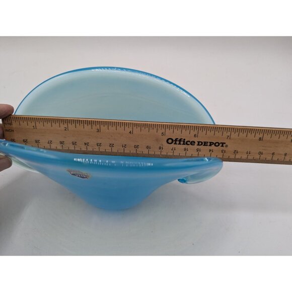 Vintag Italian Azzura Blue Clamshell Vase - Picture 5 of 14